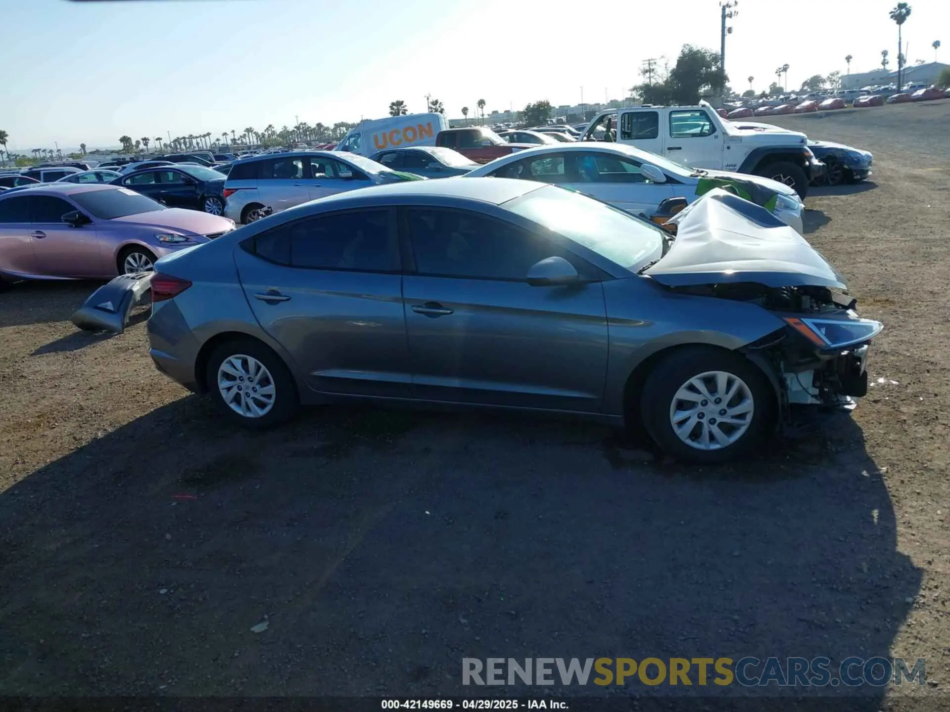 14 Photograph of a damaged car 5NPD74LF7KH445782 HYUNDAI ELANTRA 2019