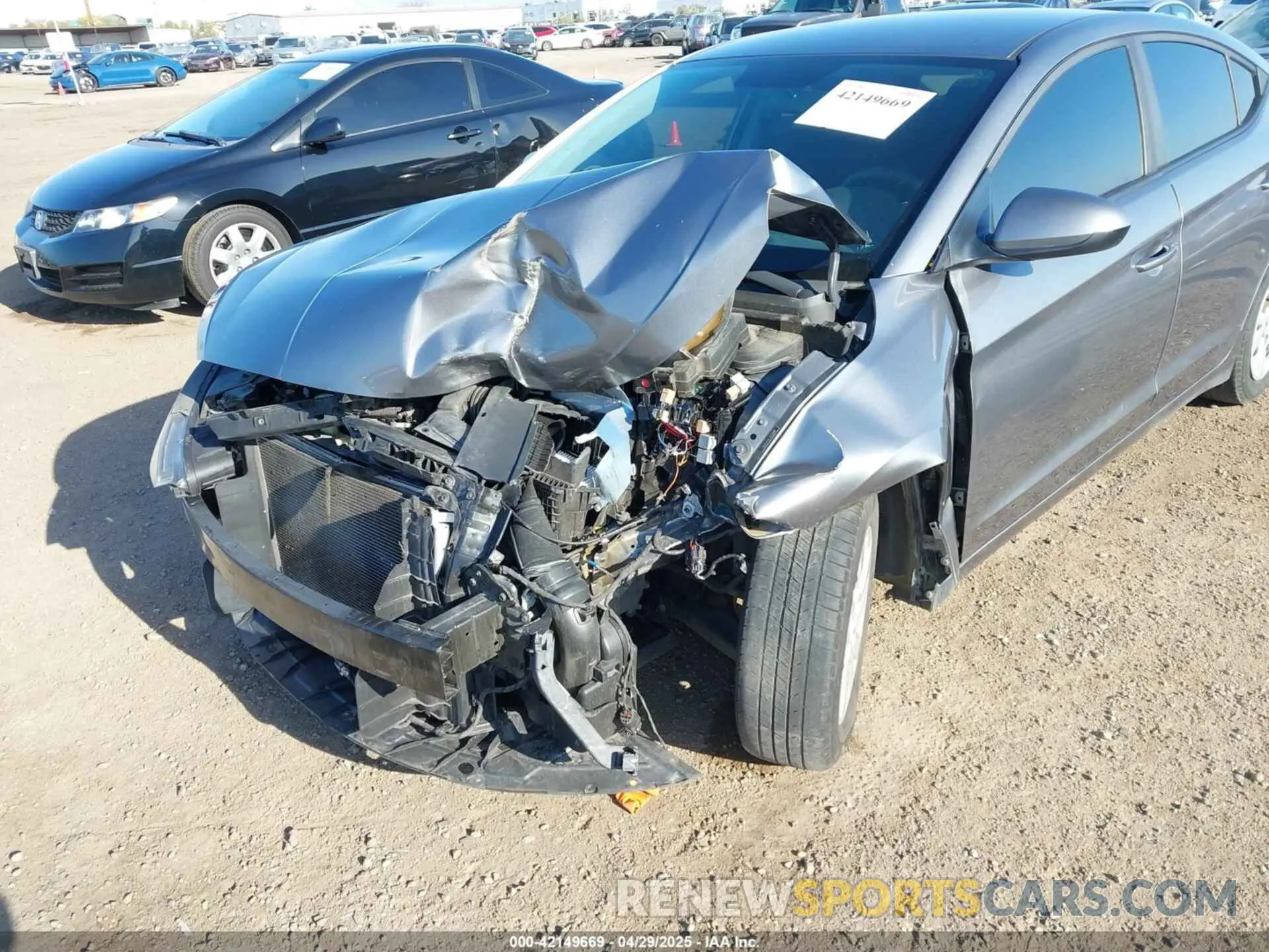 6 Photograph of a damaged car 5NPD74LF7KH445782 HYUNDAI ELANTRA 2019