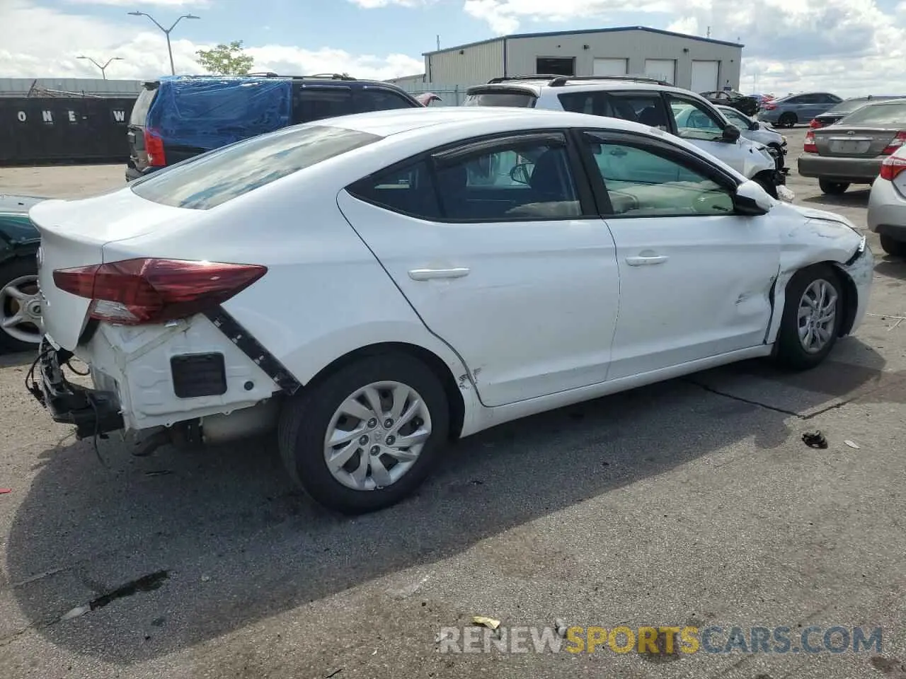 3 Photograph of a damaged car 5NPD74LF7KH467359 HYUNDAI ELANTRA 2019