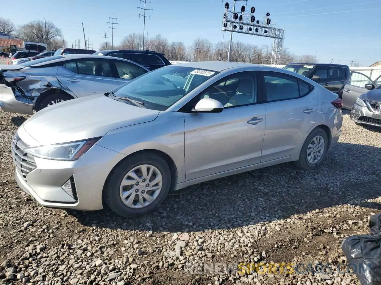 1 Photograph of a damaged car 5NPD74LF7KH470813 HYUNDAI ELANTRA 2019