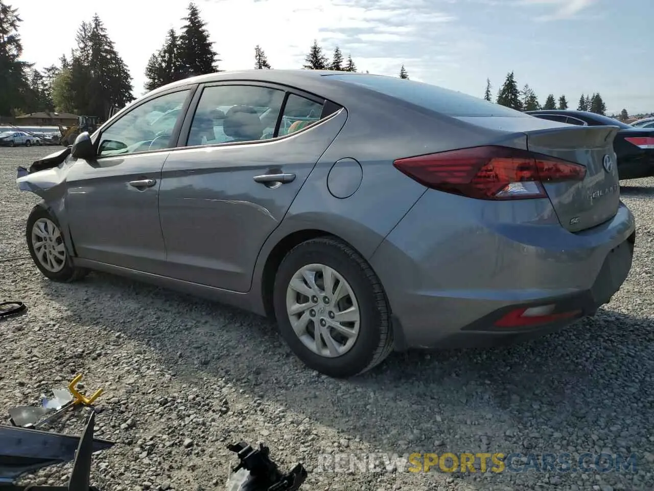 2 Photograph of a damaged car 5NPD74LF7KH481245 HYUNDAI ELANTRA 2019