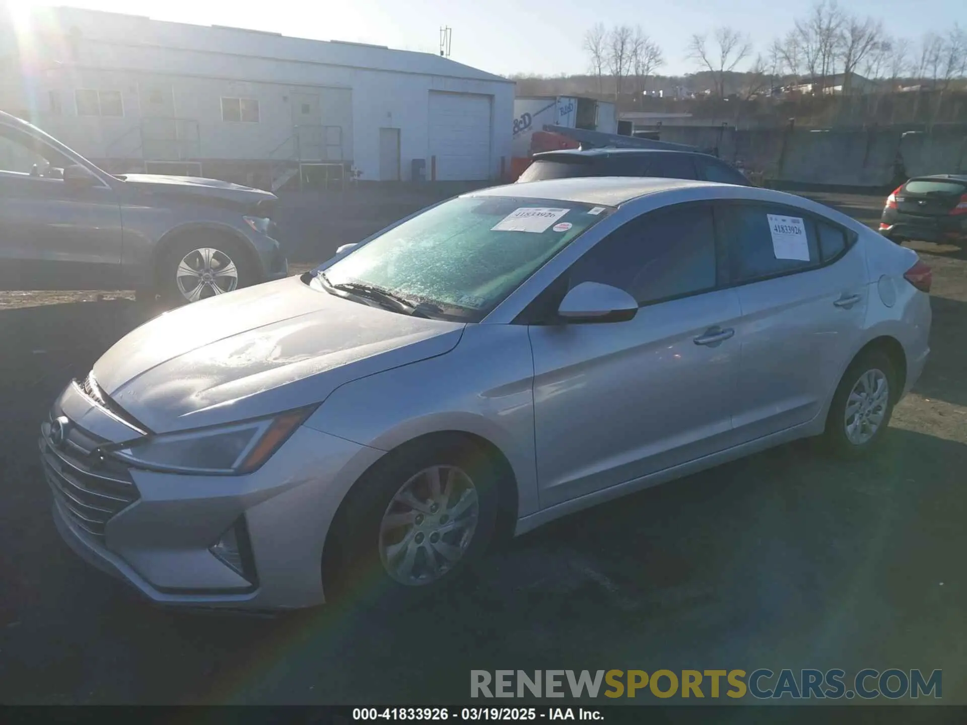 2 Photograph of a damaged car 5NPD74LF7KH493749 HYUNDAI ELANTRA 2019
