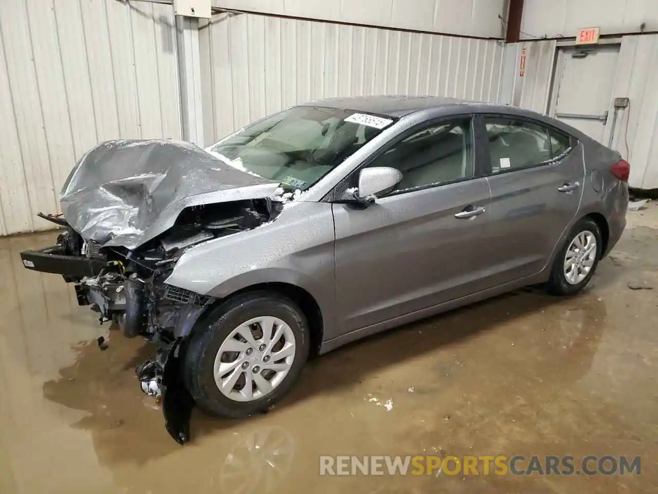 1 Photograph of a damaged car 5NPD74LF7KH495887 HYUNDAI ELANTRA 2019