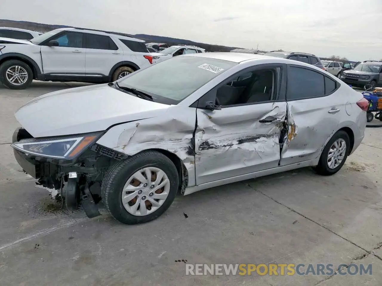 1 Photograph of a damaged car 5NPD74LF8KH412502 HYUNDAI ELANTRA 2019