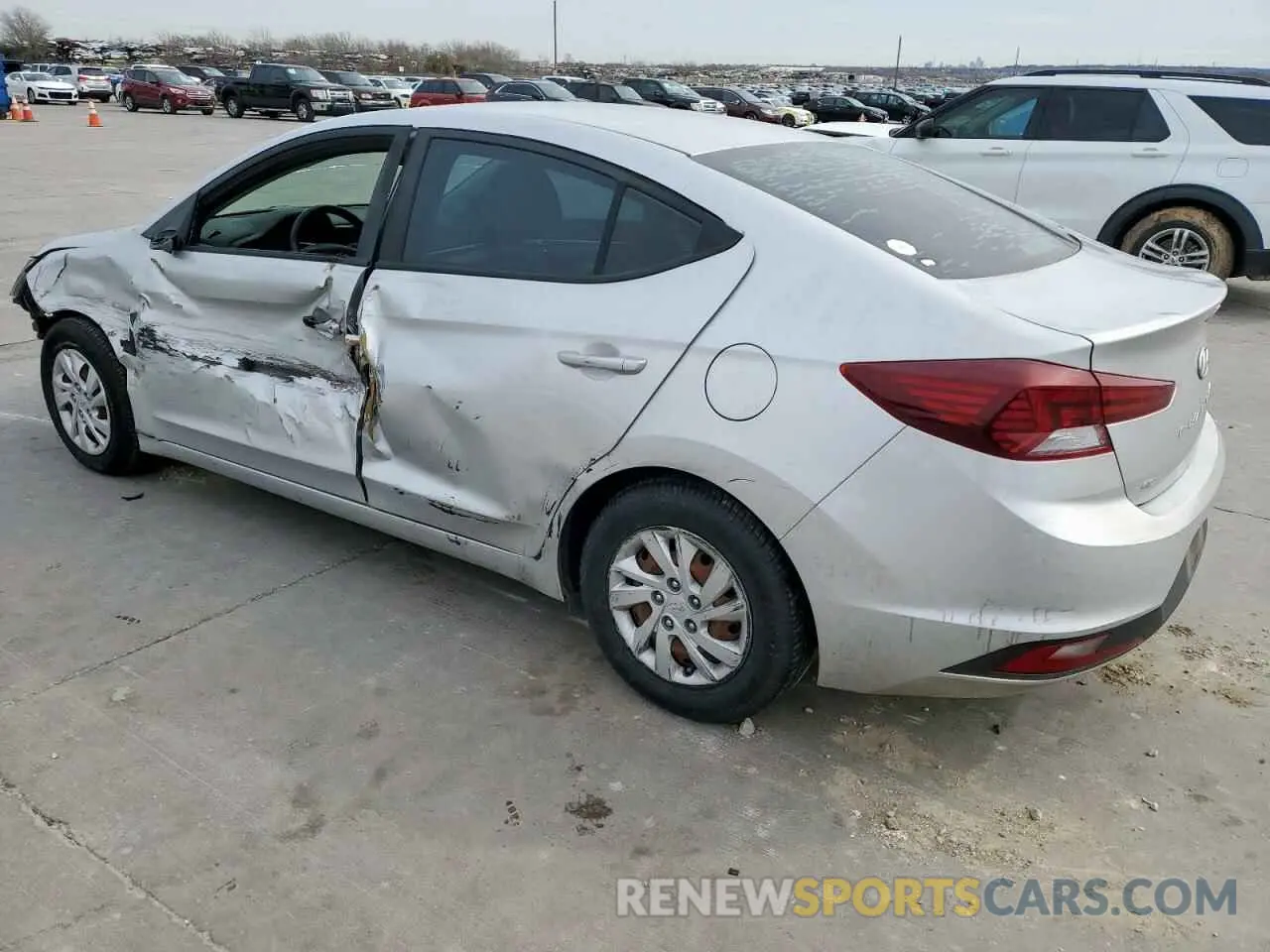 2 Photograph of a damaged car 5NPD74LF8KH412502 HYUNDAI ELANTRA 2019