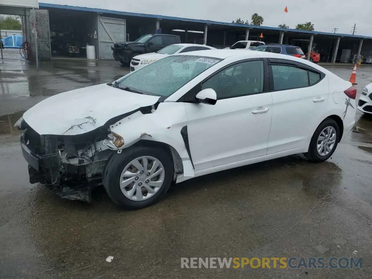 1 Photograph of a damaged car 5NPD74LF8KH422950 HYUNDAI ELANTRA 2019