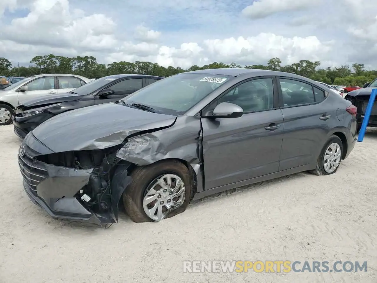 1 Photograph of a damaged car 5NPD74LF8KH435780 HYUNDAI ELANTRA 2019