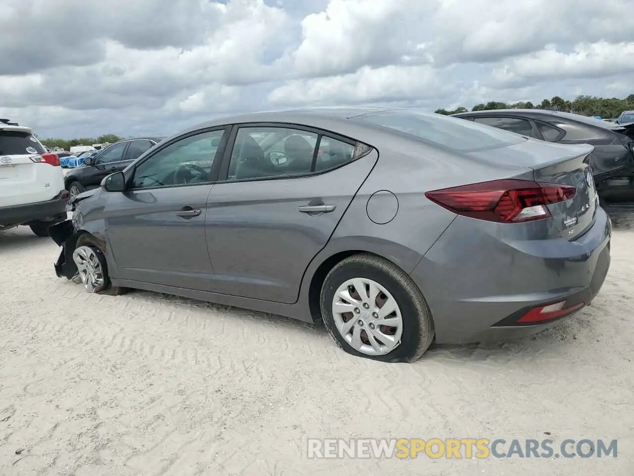 2 Photograph of a damaged car 5NPD74LF8KH435780 HYUNDAI ELANTRA 2019