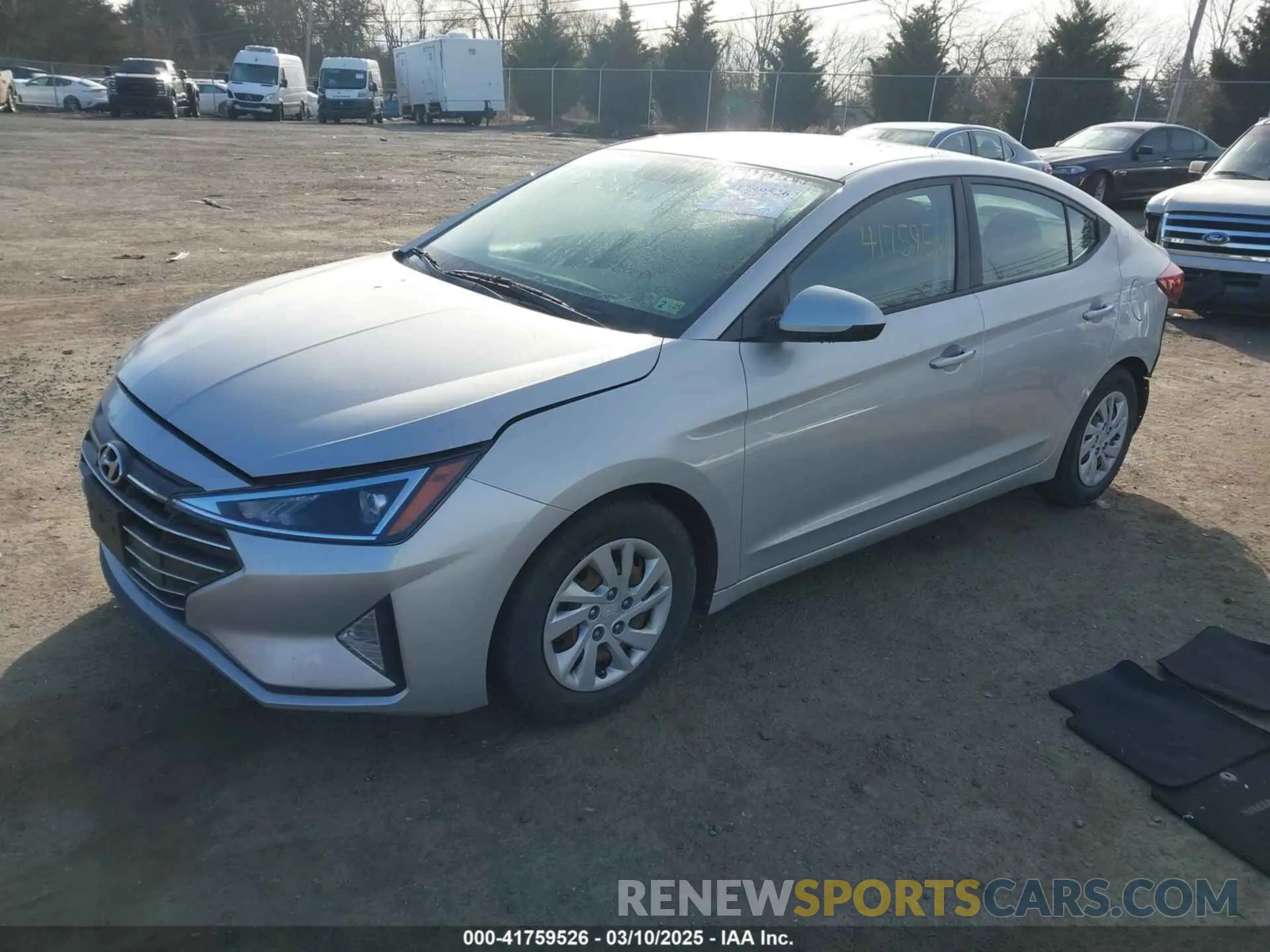 2 Photograph of a damaged car 5NPD74LF8KH440977 HYUNDAI ELANTRA 2019