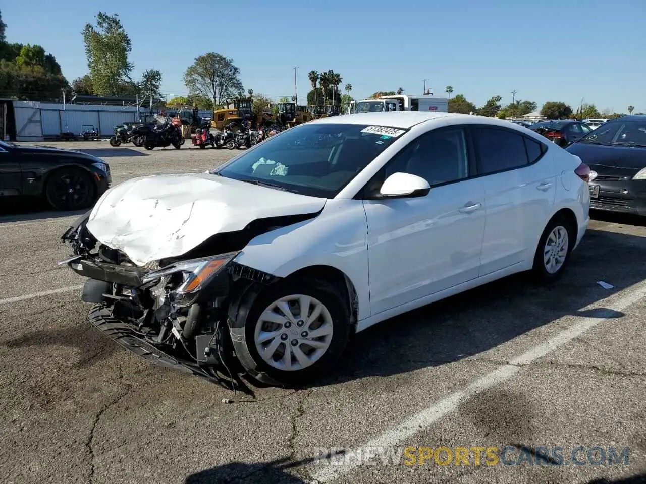 1 Photograph of a damaged car 5NPD74LF8KH450716 HYUNDAI ELANTRA 2019