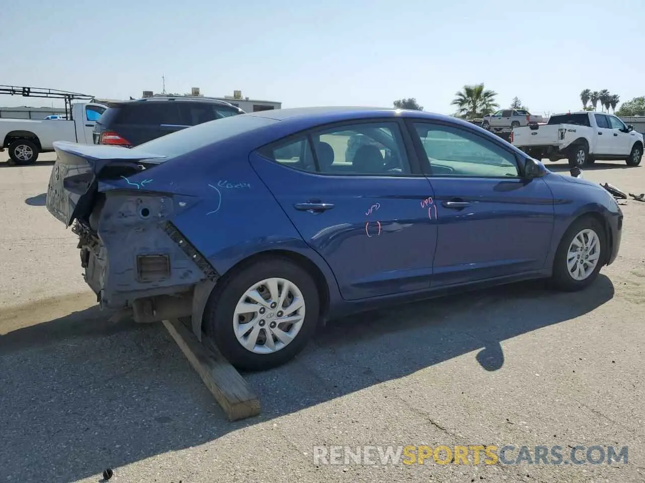 3 Photograph of a damaged car 5NPD74LF8KH455088 HYUNDAI ELANTRA 2019