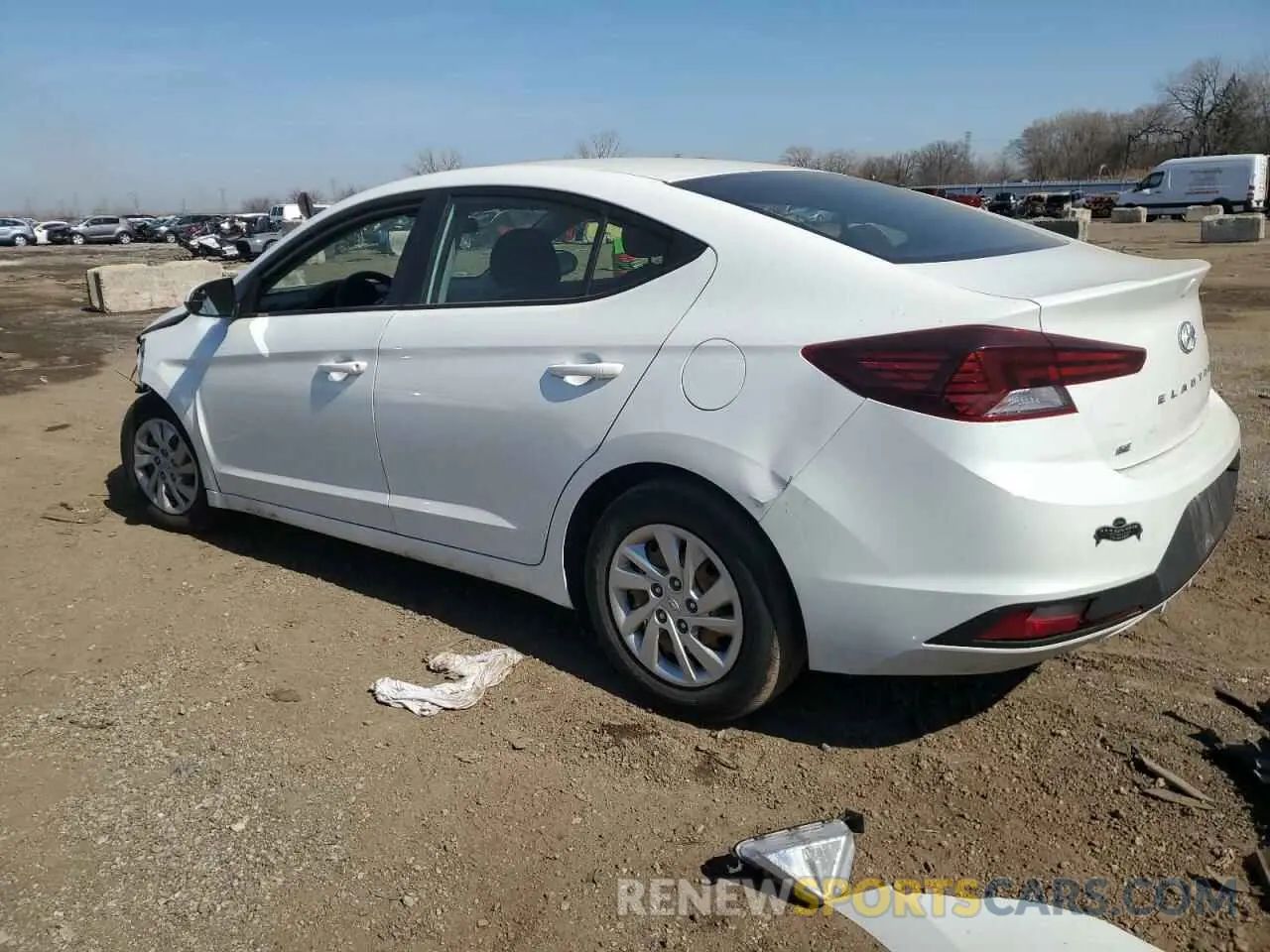 2 Photograph of a damaged car 5NPD74LF8KH455852 HYUNDAI ELANTRA 2019