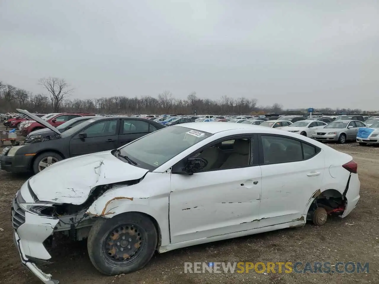 1 Photograph of a damaged car 5NPD74LF8KH491220 HYUNDAI ELANTRA 2019
