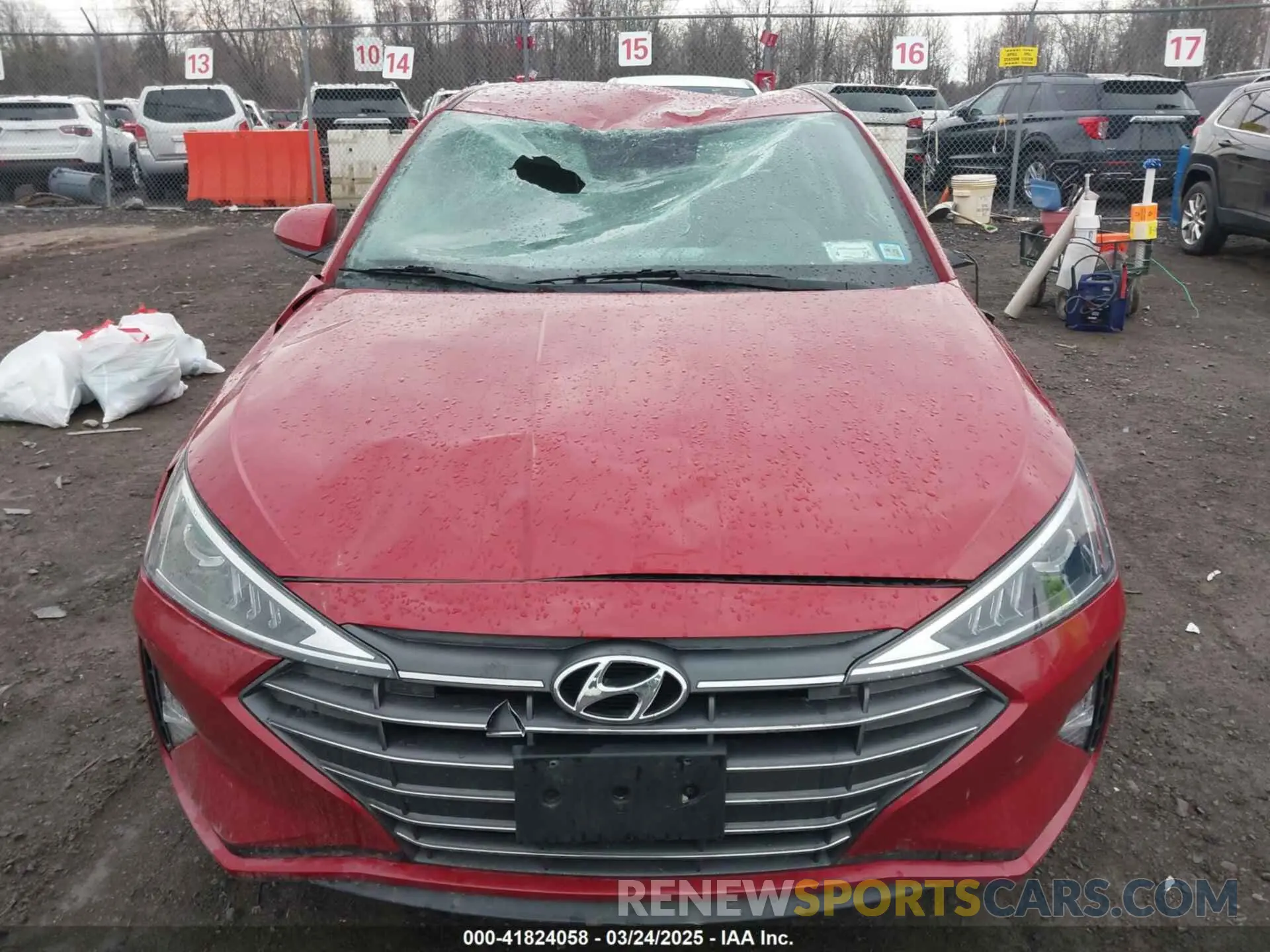 13 Photograph of a damaged car 5NPD74LF8KH493887 HYUNDAI ELANTRA 2019