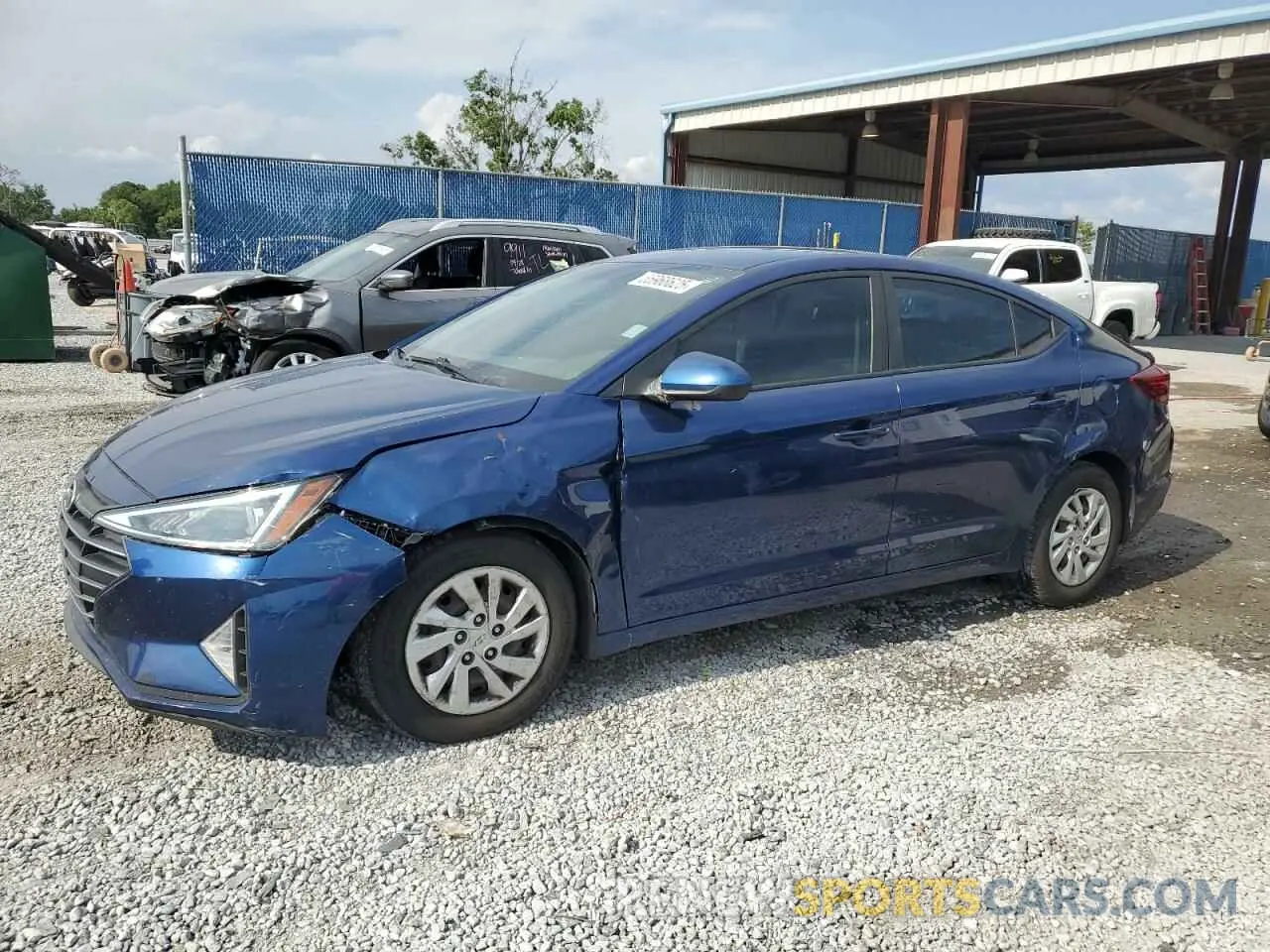 1 Photograph of a damaged car 5NPD74LF8KH497616 HYUNDAI ELANTRA 2019