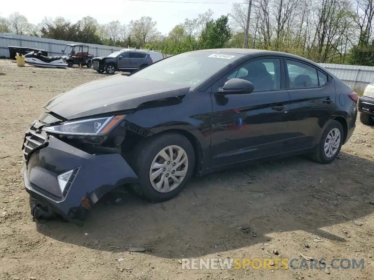 1 Photograph of a damaged car 5NPD74LF9KH435836 HYUNDAI ELANTRA 2019