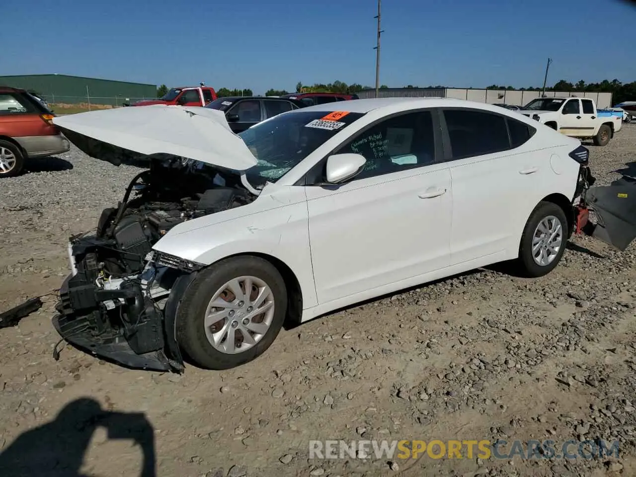 1 Photograph of a damaged car 5NPD74LF9KH451518 HYUNDAI ELANTRA 2019