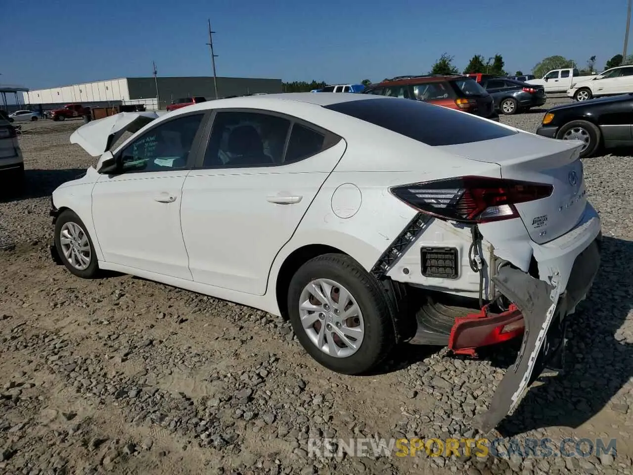 2 Photograph of a damaged car 5NPD74LF9KH451518 HYUNDAI ELANTRA 2019