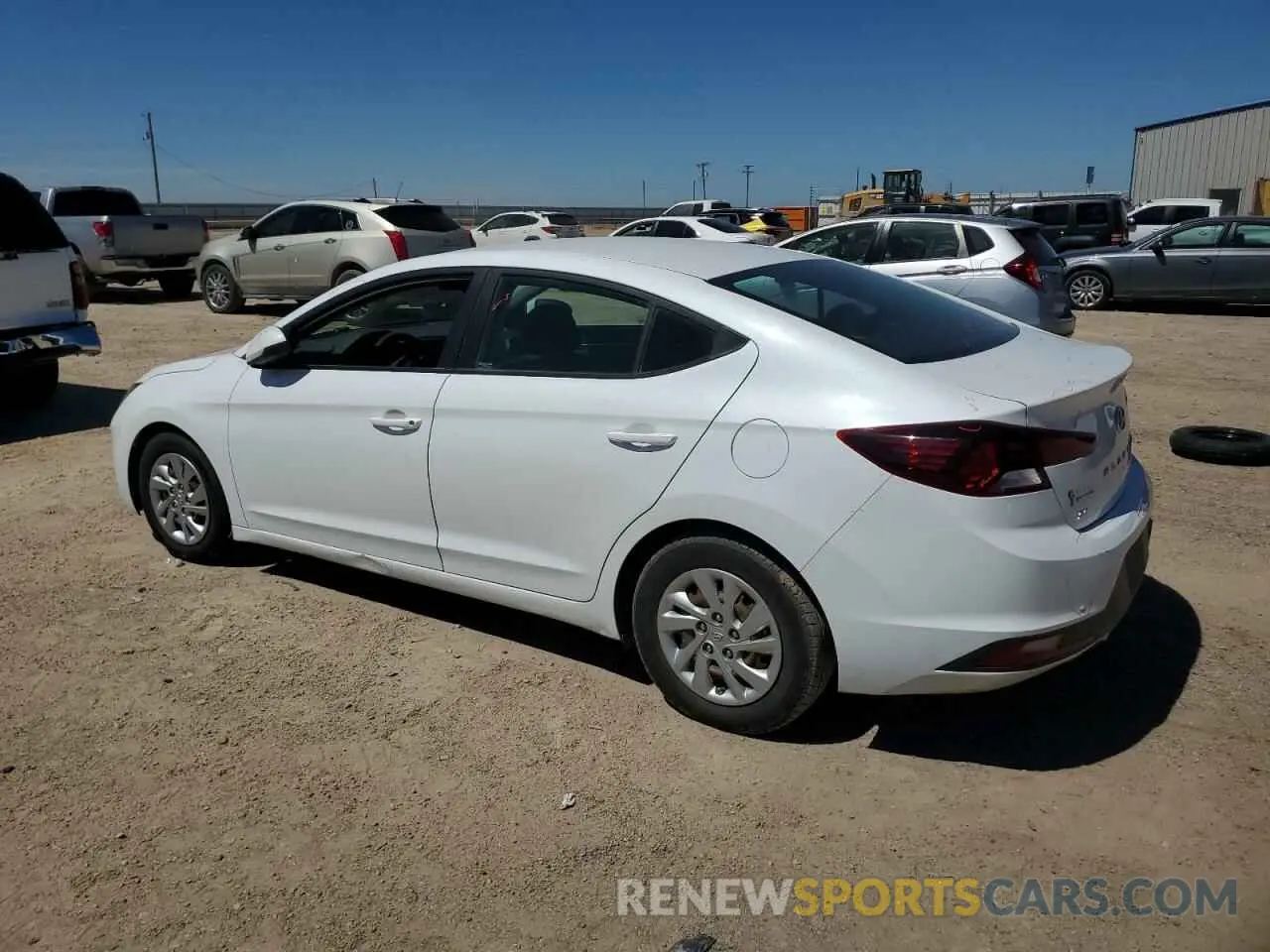 2 Photograph of a damaged car 5NPD74LF9KH457044 HYUNDAI ELANTRA 2019