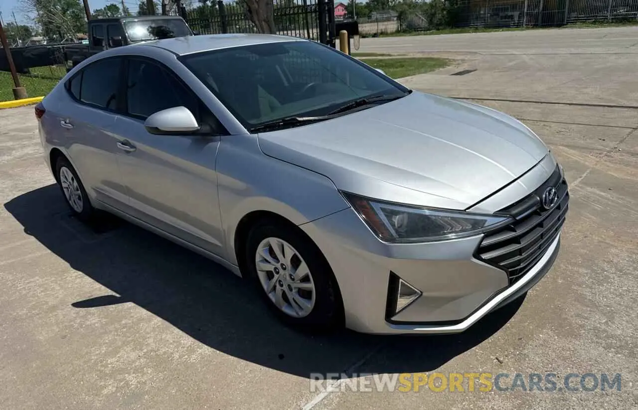 1 Photograph of a damaged car 5NPD74LF9KH462065 HYUNDAI ELANTRA 2019