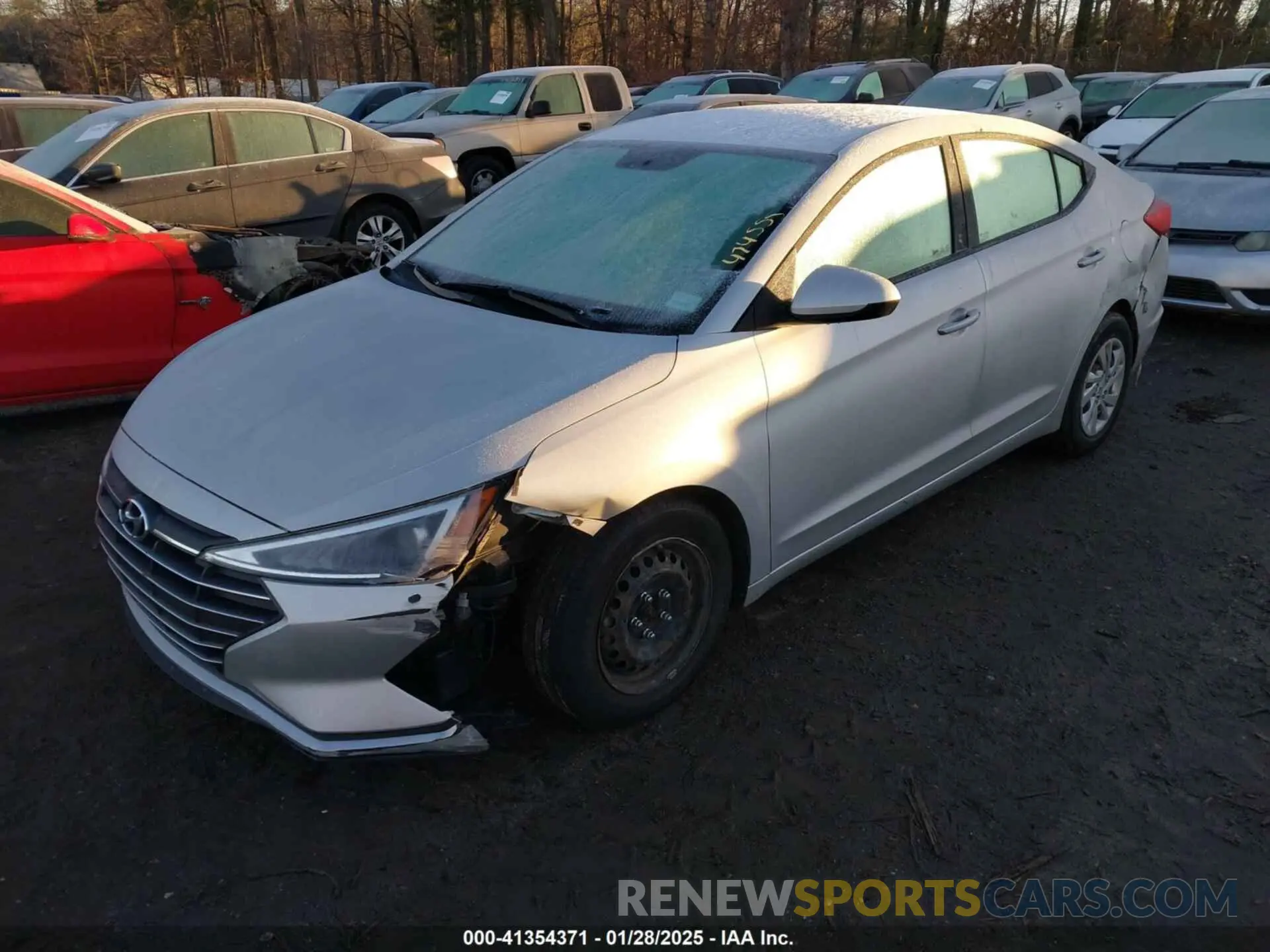 2 Photograph of a damaged car 5NPD74LF9KH474555 HYUNDAI ELANTRA 2019