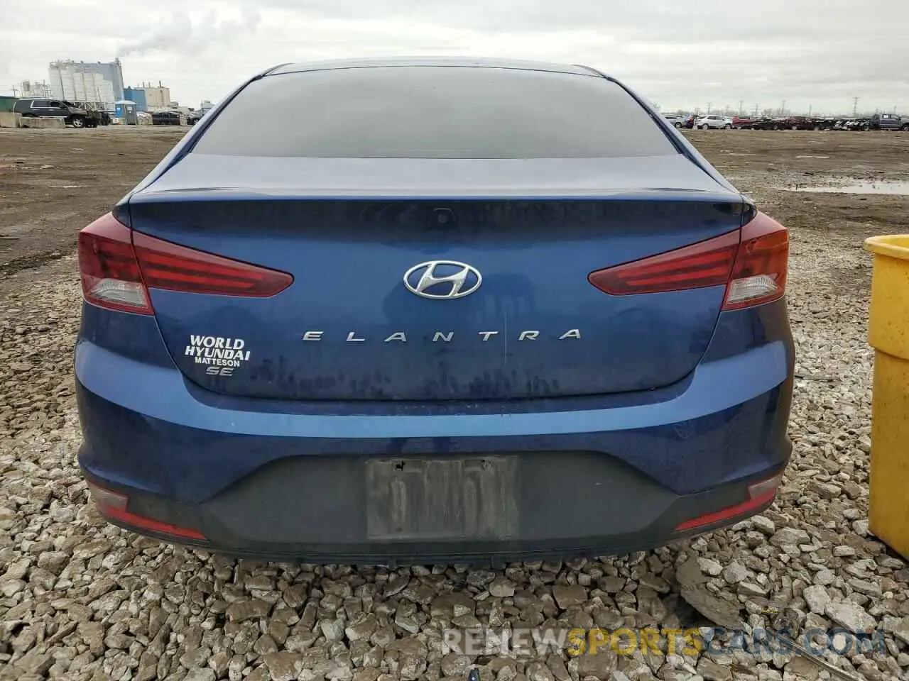 6 Photograph of a damaged car 5NPD74LF9KH485443 HYUNDAI ELANTRA 2019
