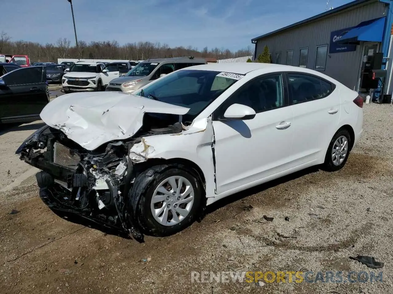 1 Photograph of a damaged car 5NPD74LF9KH486298 HYUNDAI ELANTRA 2019