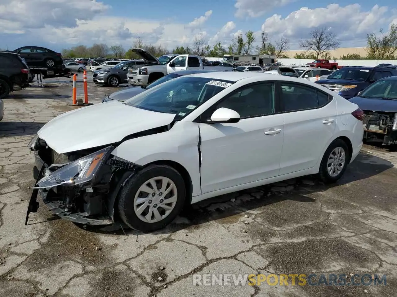 1 Photograph of a damaged car 5NPD74LF9KH487709 HYUNDAI ELANTRA 2019