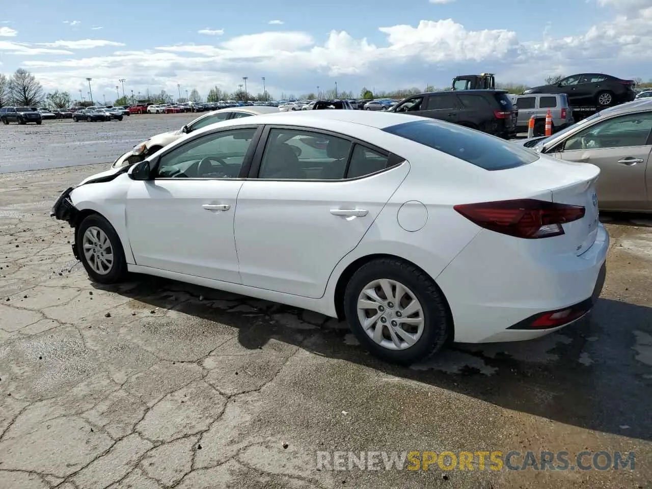 2 Photograph of a damaged car 5NPD74LF9KH487709 HYUNDAI ELANTRA 2019