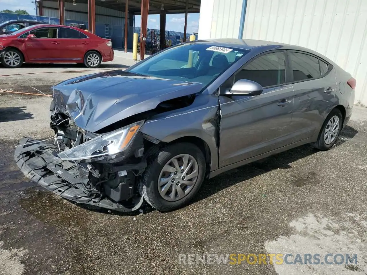 1 Photograph of a damaged car 5NPD74LFXKH410606 HYUNDAI ELANTRA 2019