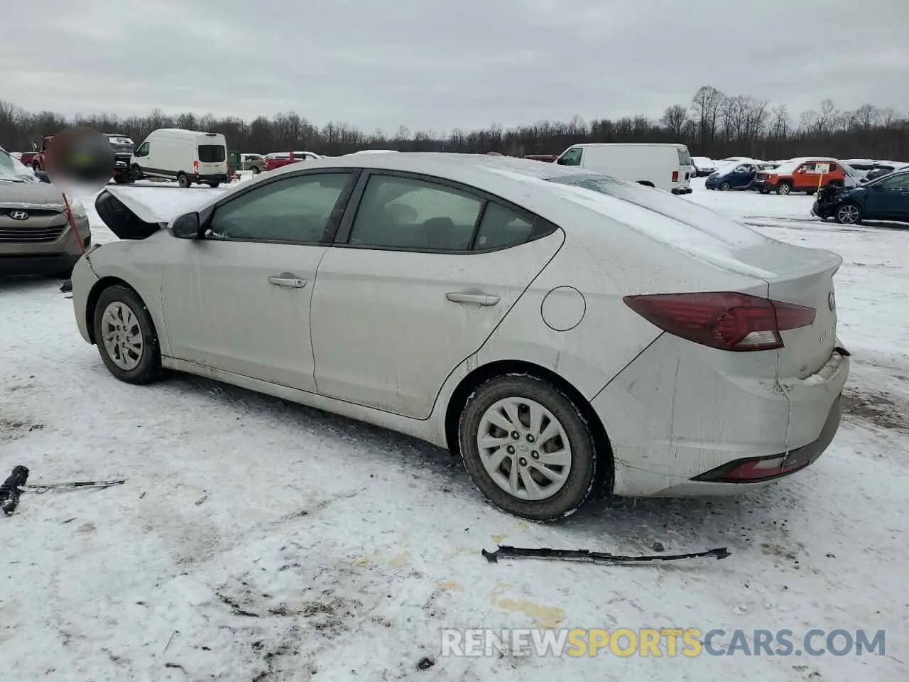 2 Photograph of a damaged car 5NPD74LFXKH419550 HYUNDAI ELANTRA 2019