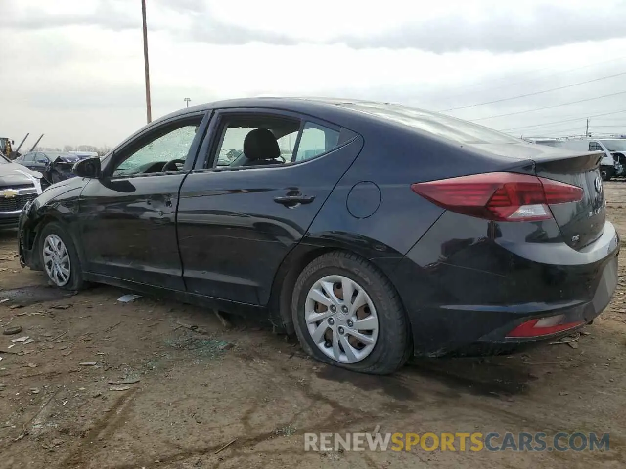 2 Photograph of a damaged car 5NPD74LFXKH429852 HYUNDAI ELANTRA 2019