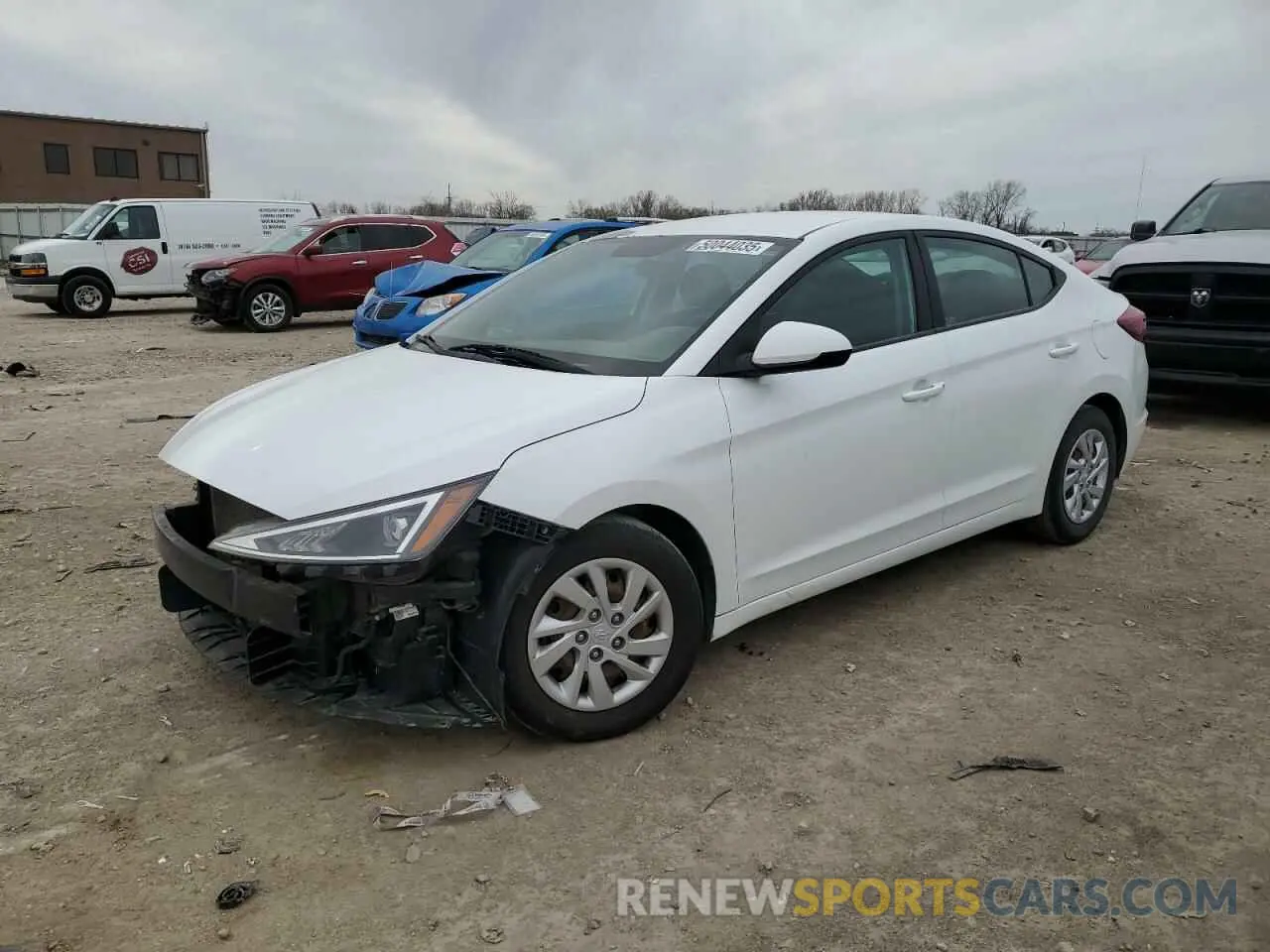 1 Photograph of a damaged car 5NPD74LFXKH438440 HYUNDAI ELANTRA 2019