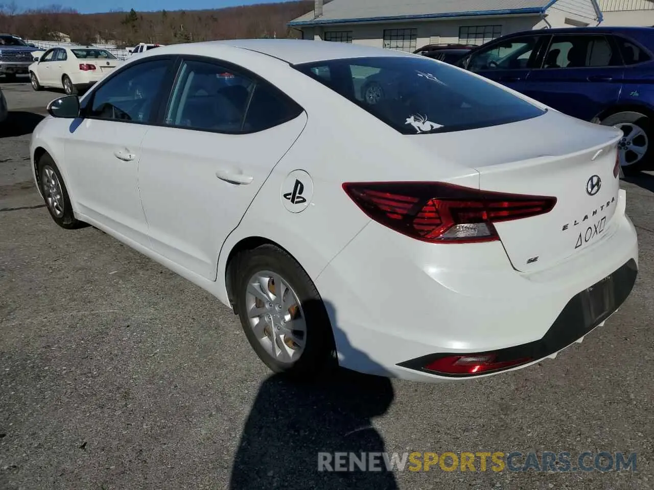 2 Photograph of a damaged car 5NPD74LFXKH451091 HYUNDAI ELANTRA 2019