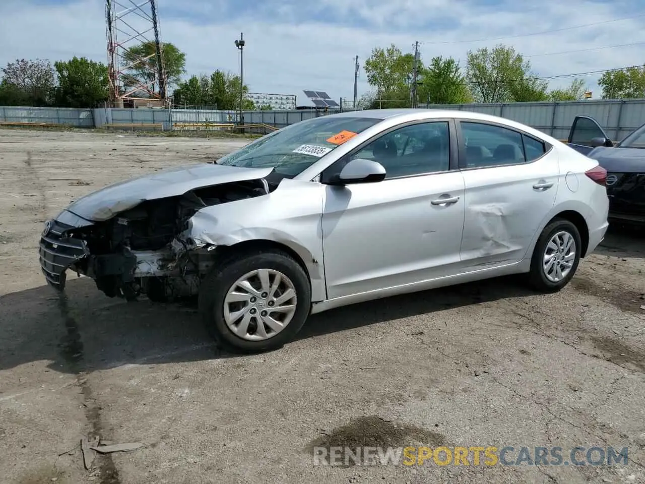 1 Photograph of a damaged car 5NPD74LFXKH471485 HYUNDAI ELANTRA 2019