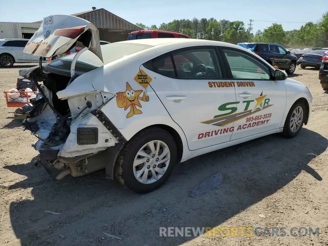 3 Photograph of a damaged car 5NPD74LFXKH481398 HYUNDAI ELANTRA 2019