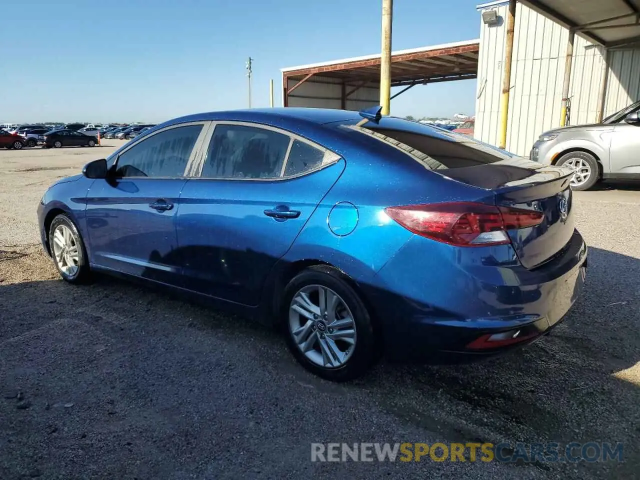 2 Photograph of a damaged car 5NPD84LF0KH411910 HYUNDAI ELANTRA 2019