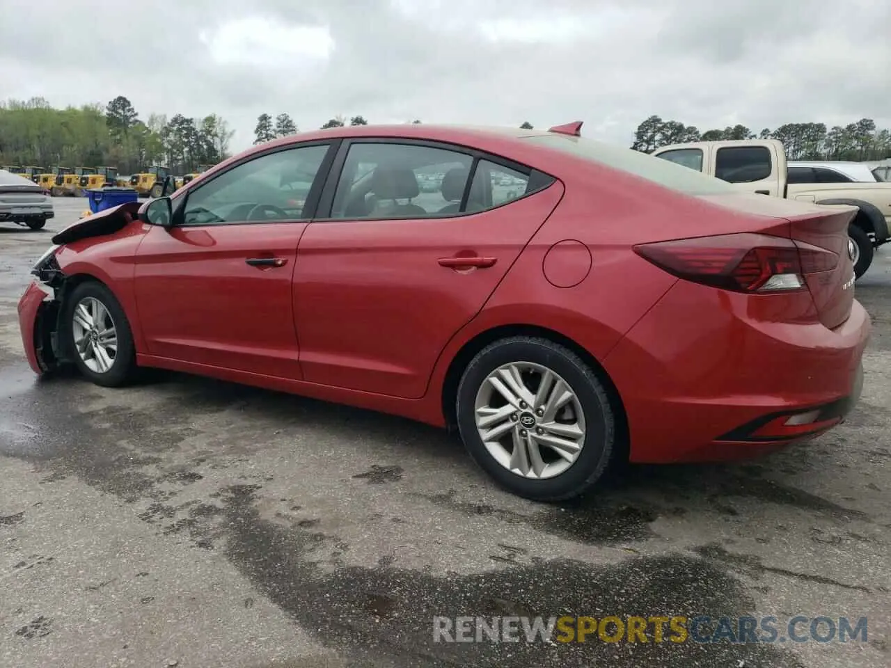 2 Photograph of a damaged car 5NPD84LF0KH412605 HYUNDAI ELANTRA 2019