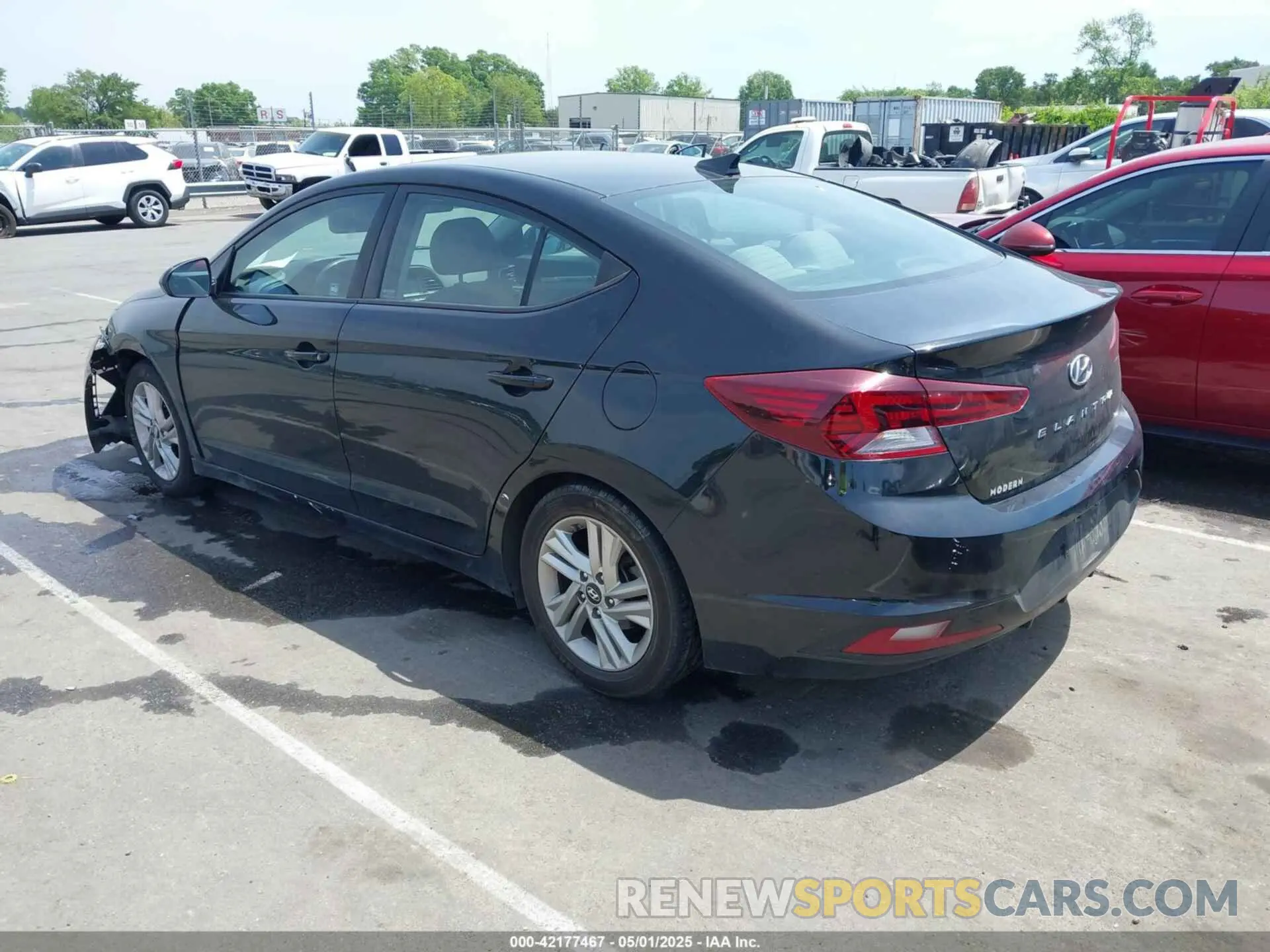 3 Photograph of a damaged car 5NPD84LF0KH427086 HYUNDAI ELANTRA 2019