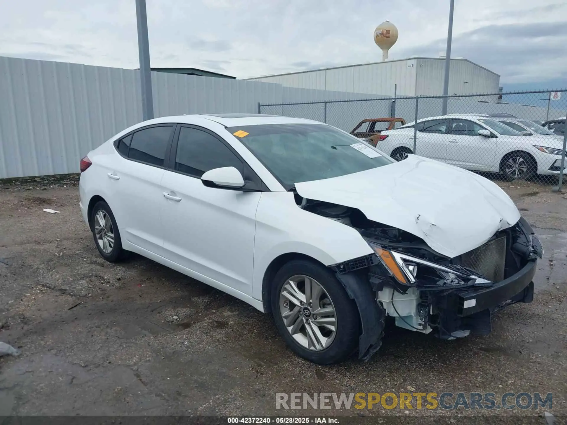 1 Photograph of a damaged car 5NPD84LF0KH435687 HYUNDAI ELANTRA 2019