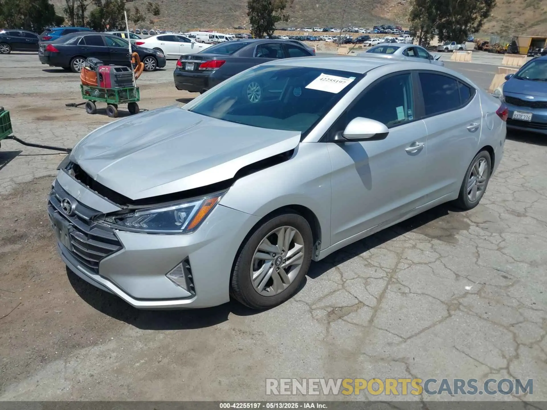 2 Photograph of a damaged car 5NPD84LF0KH448939 HYUNDAI ELANTRA 2019
