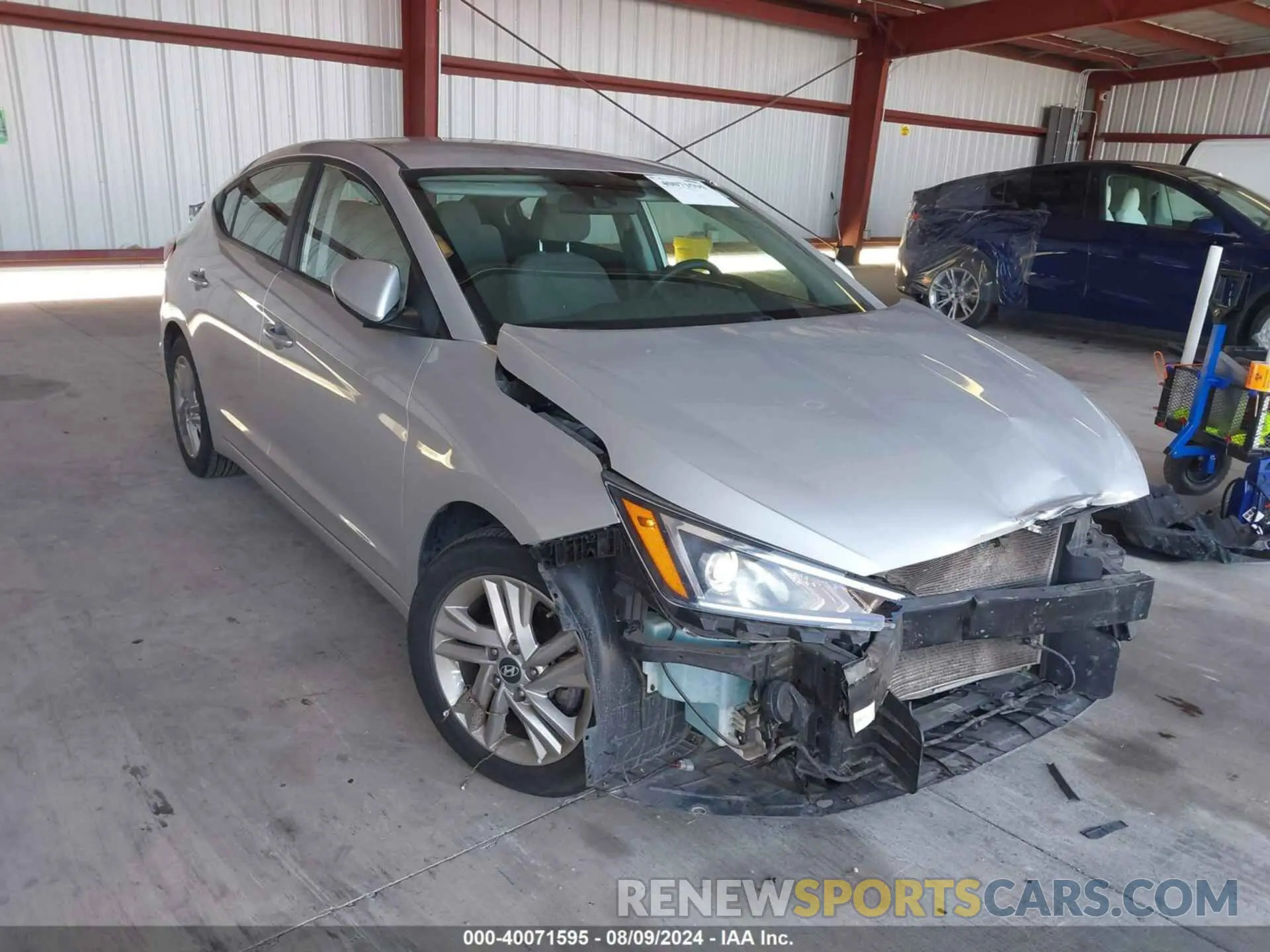1 Photograph of a damaged car 5NPD84LF0KH455874 HYUNDAI ELANTRA 2019