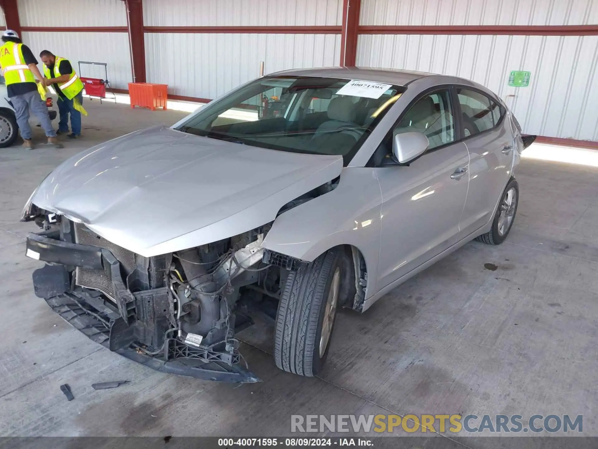 2 Photograph of a damaged car 5NPD84LF0KH455874 HYUNDAI ELANTRA 2019