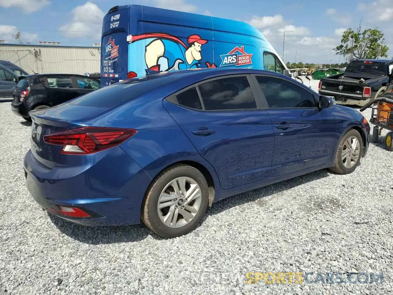 3 Photograph of a damaged car 5NPD84LF0KH459259 HYUNDAI ELANTRA 2019