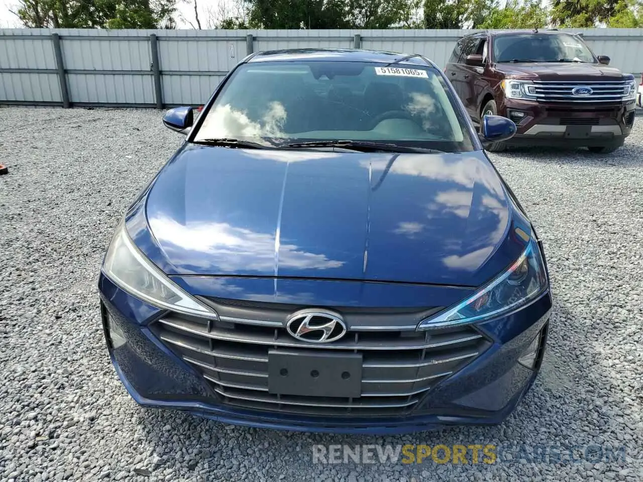 5 Photograph of a damaged car 5NPD84LF0KH459259 HYUNDAI ELANTRA 2019