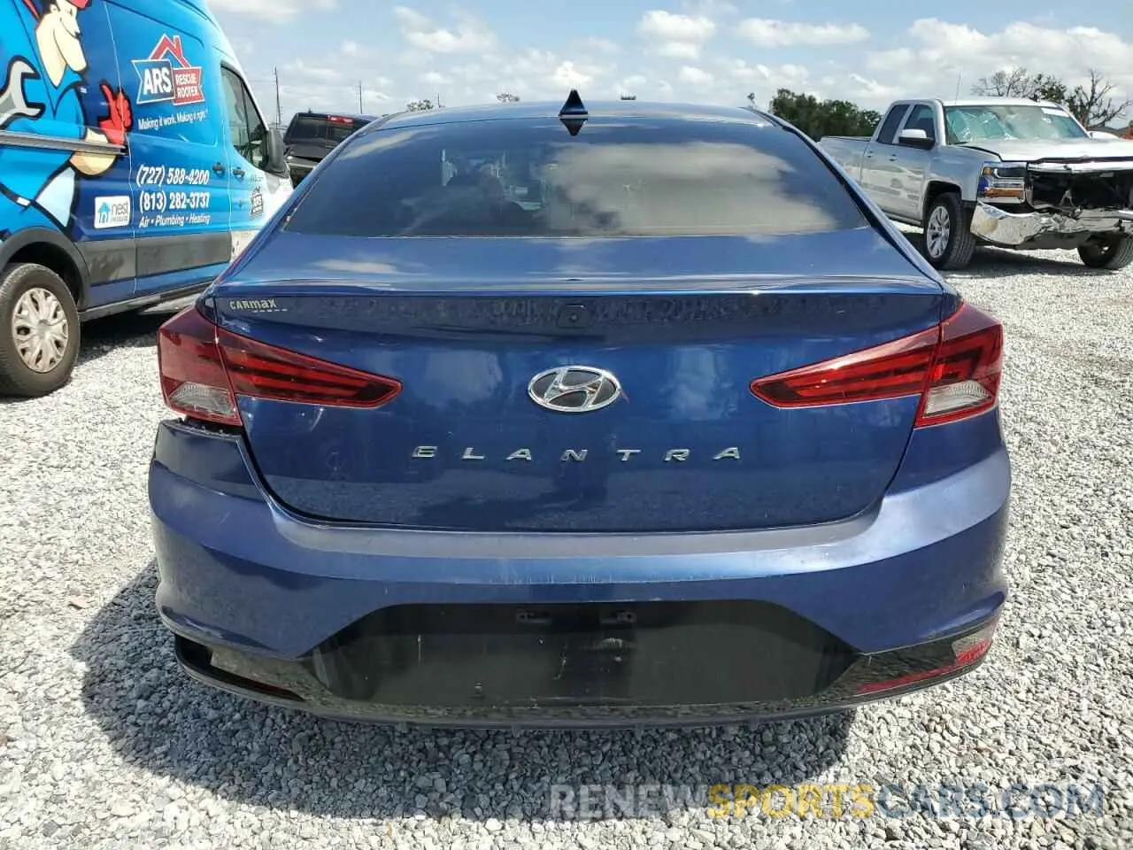 6 Photograph of a damaged car 5NPD84LF0KH459259 HYUNDAI ELANTRA 2019