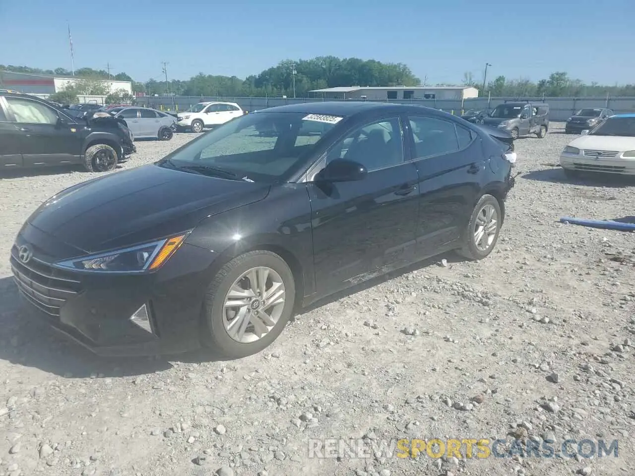 1 Photograph of a damaged car 5NPD84LF0KH463165 HYUNDAI ELANTRA 2019