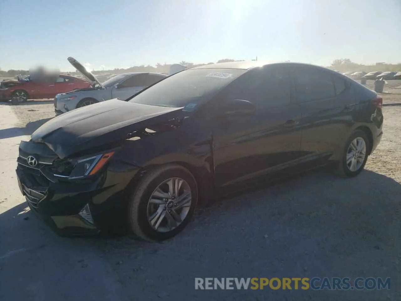 1 Photograph of a damaged car 5NPD84LF0KH467281 HYUNDAI ELANTRA 2019