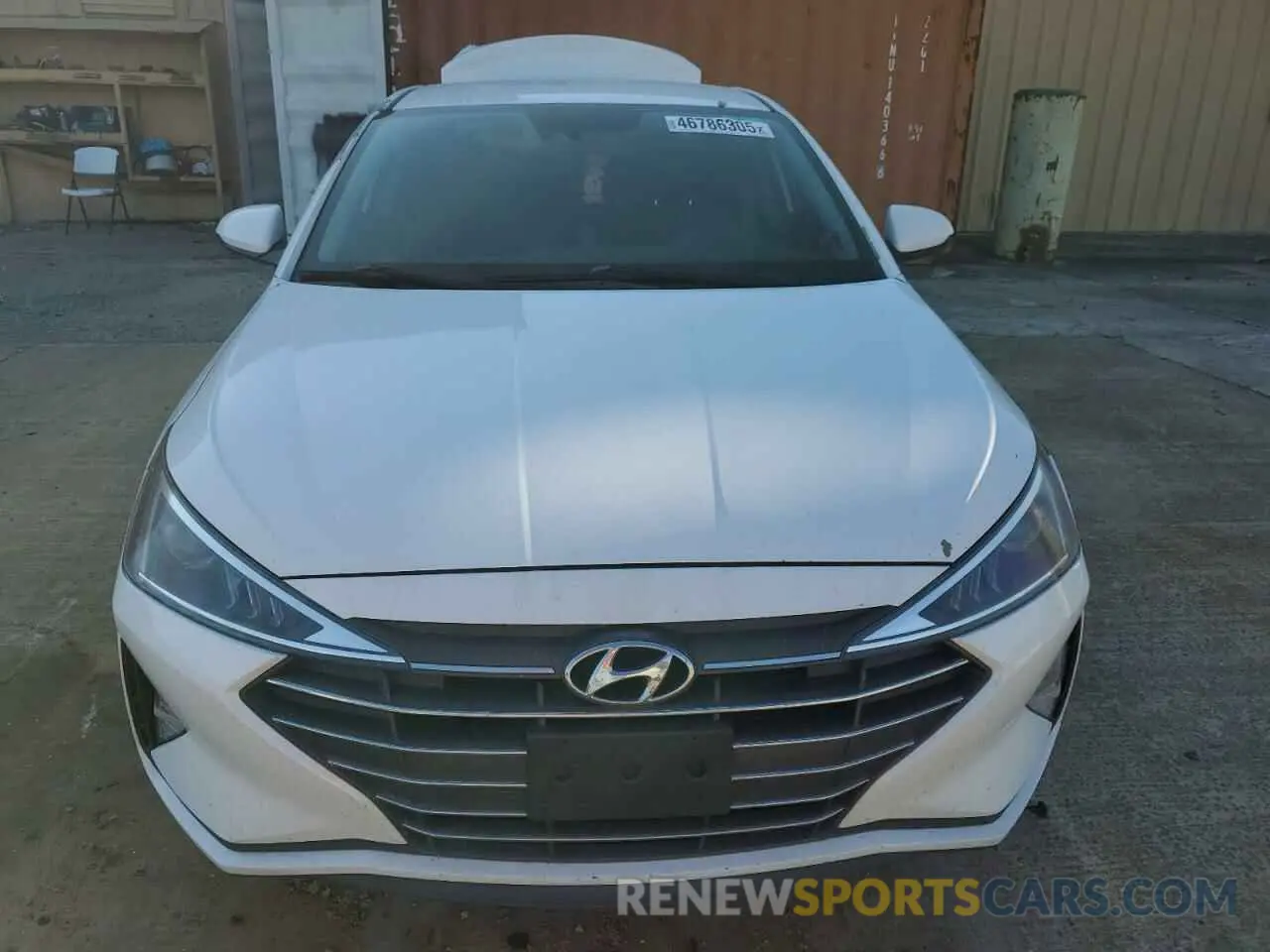 5 Photograph of a damaged car 5NPD84LF0KH484341 HYUNDAI ELANTRA 2019