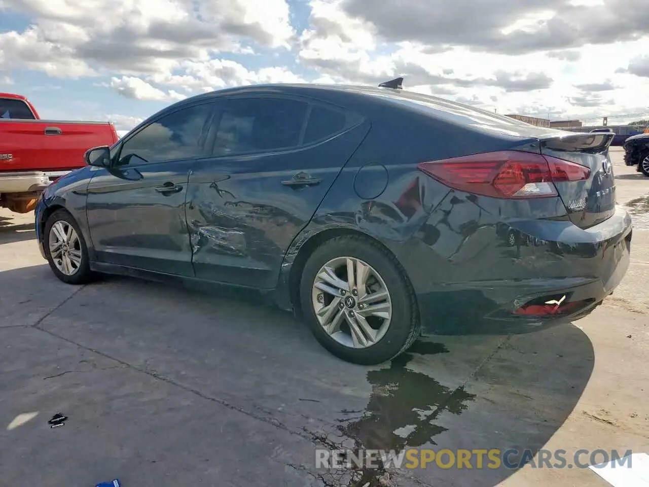 2 Photograph of a damaged car 5NPD84LF1KH409664 HYUNDAI ELANTRA 2019